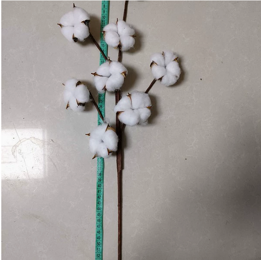 Artificial Cotton Stem for Decor